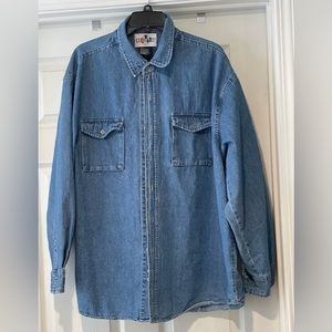 ClubCrest Blue Denim XL Men’s Very thick 100% Cotton shirt/ jacket